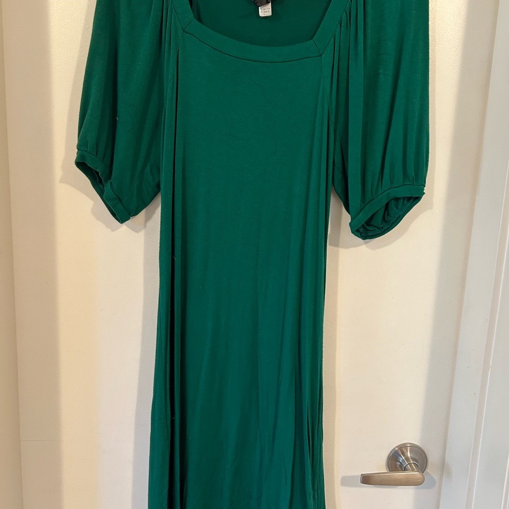 Banana Republic Teal Long Sleeve Dress